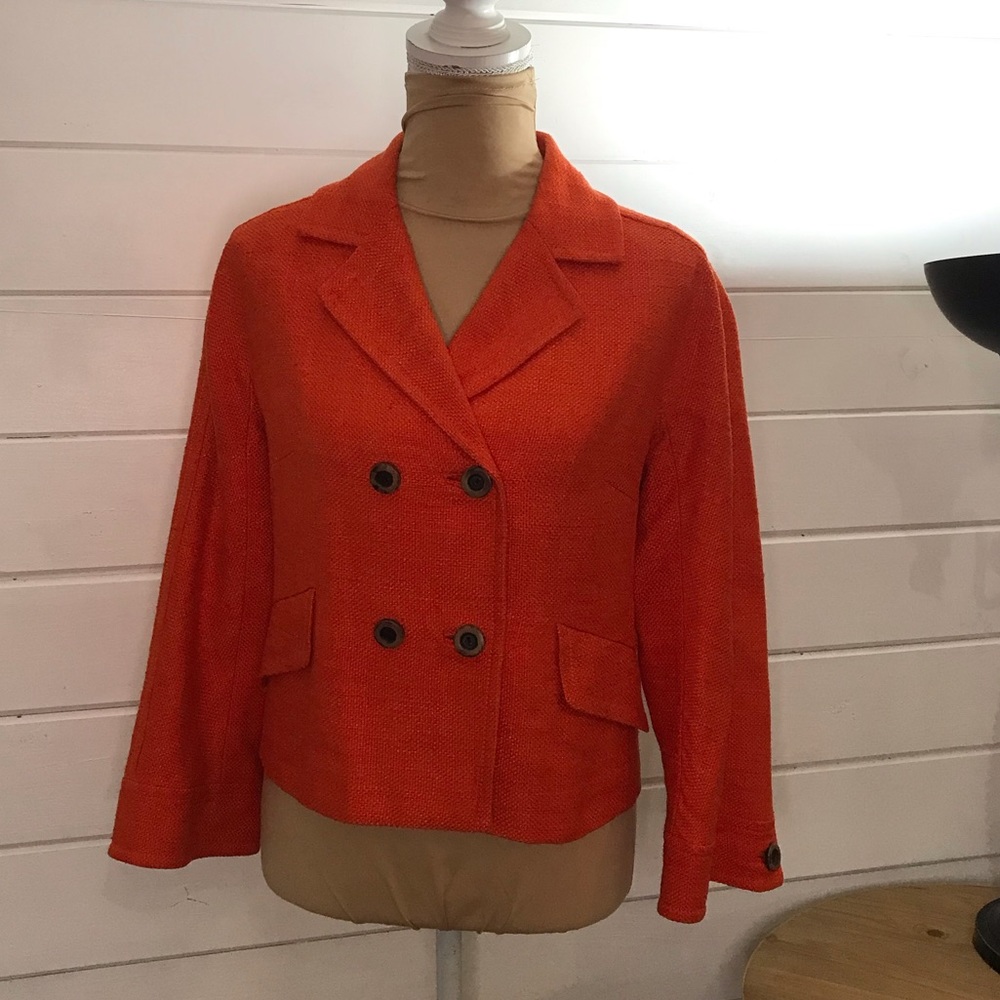 Carlisle Silk Tweed Jacket Top Size 2